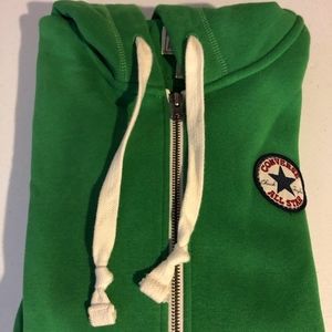 Converse All Star Zip Sweatshirt -- Green